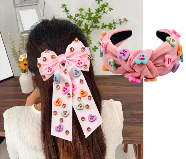 Valentine Candy Heart Headbands