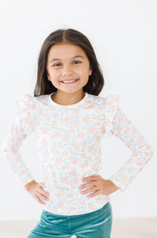 Pretty Pumpkins Ruffle Top