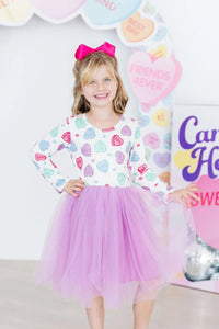 Candy Hearts Tutu Dress