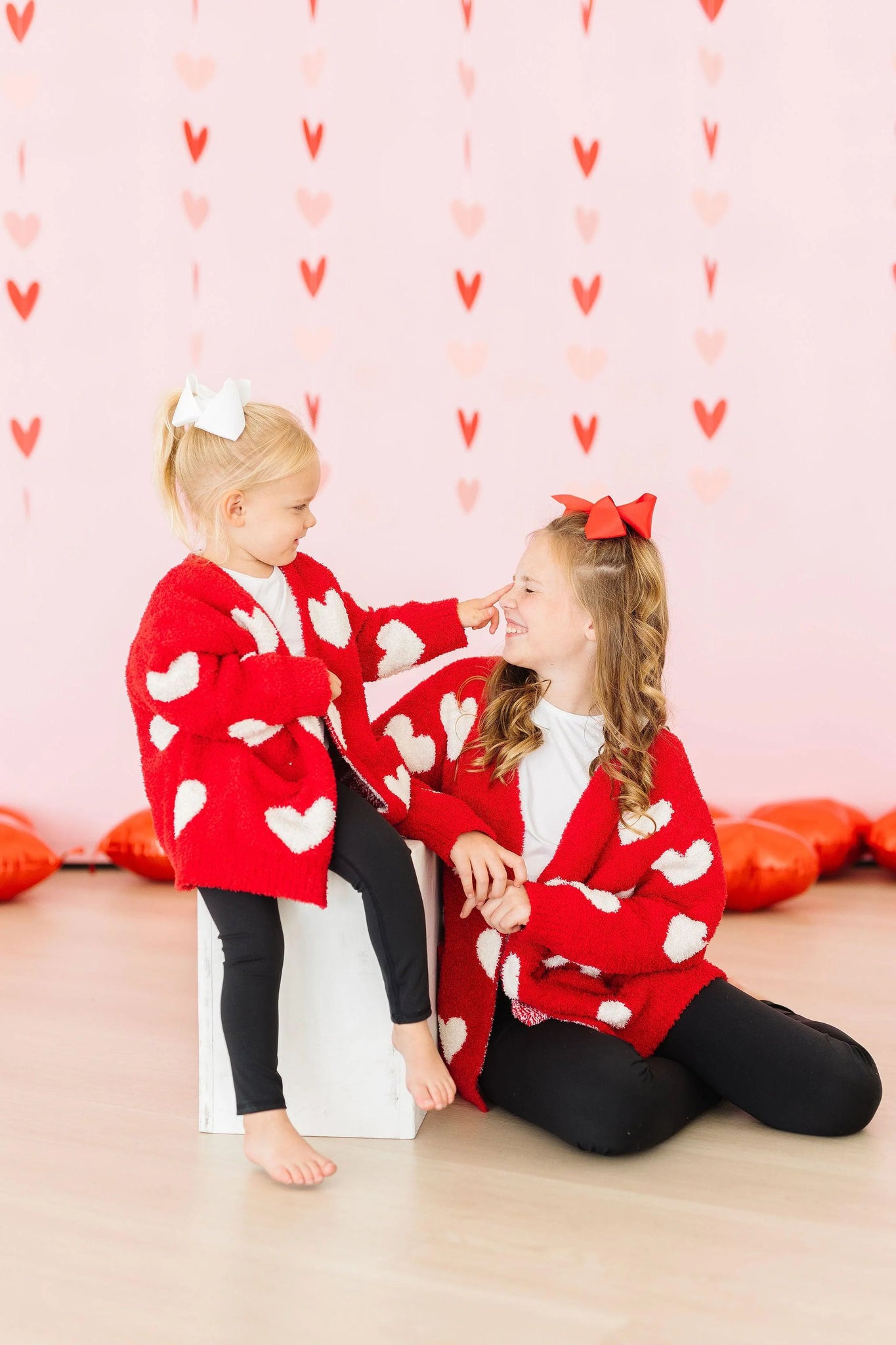 Red Coconut Heart Cozy Cardigan