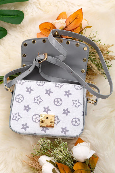 Floral and Stars Spike Crossbody