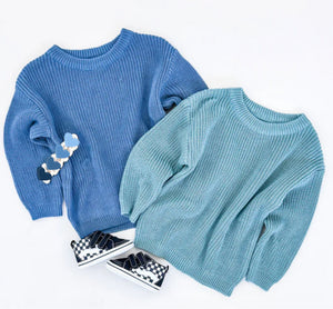 Blue Hues Knit Sweater