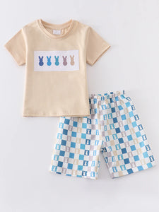 Rabbit Checkered Short Set