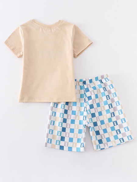 Rabbit Checkered Short Set