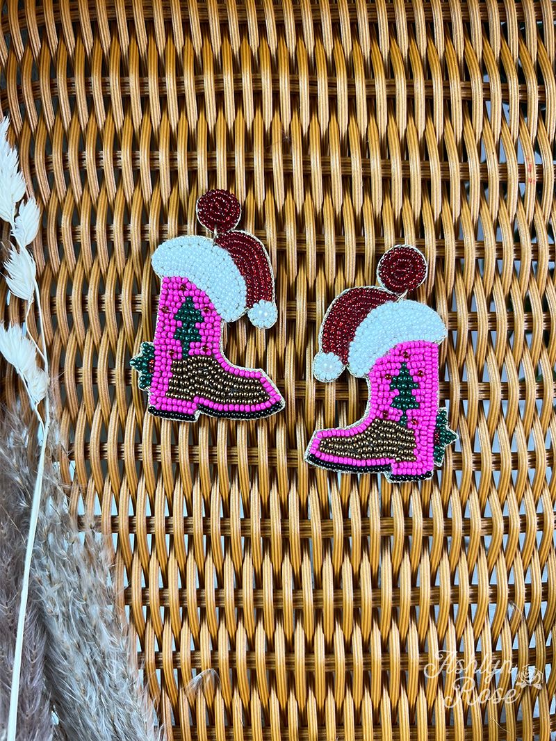 Country Christmas Earrings