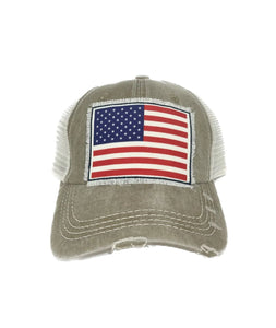 Traditional American Flag Trucker Hat