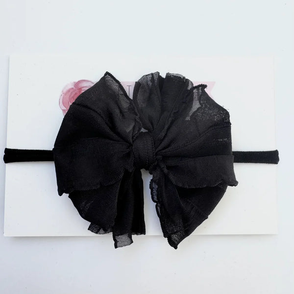 In Awe Ruffled Mini Headbands