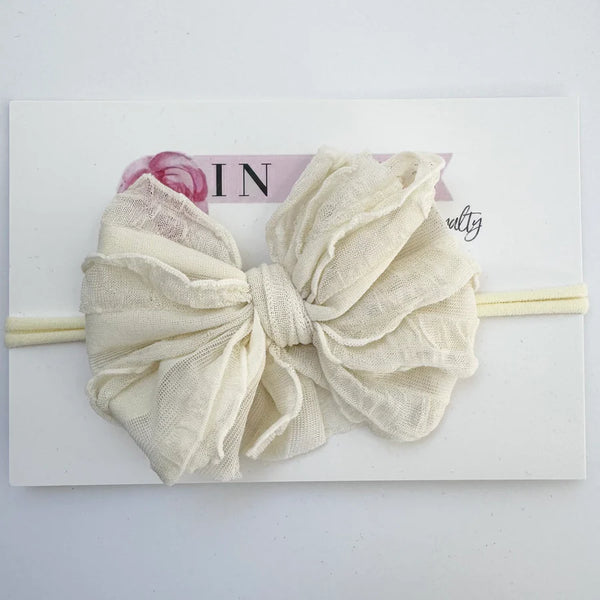 In Awe Ruffled Mini Headbands