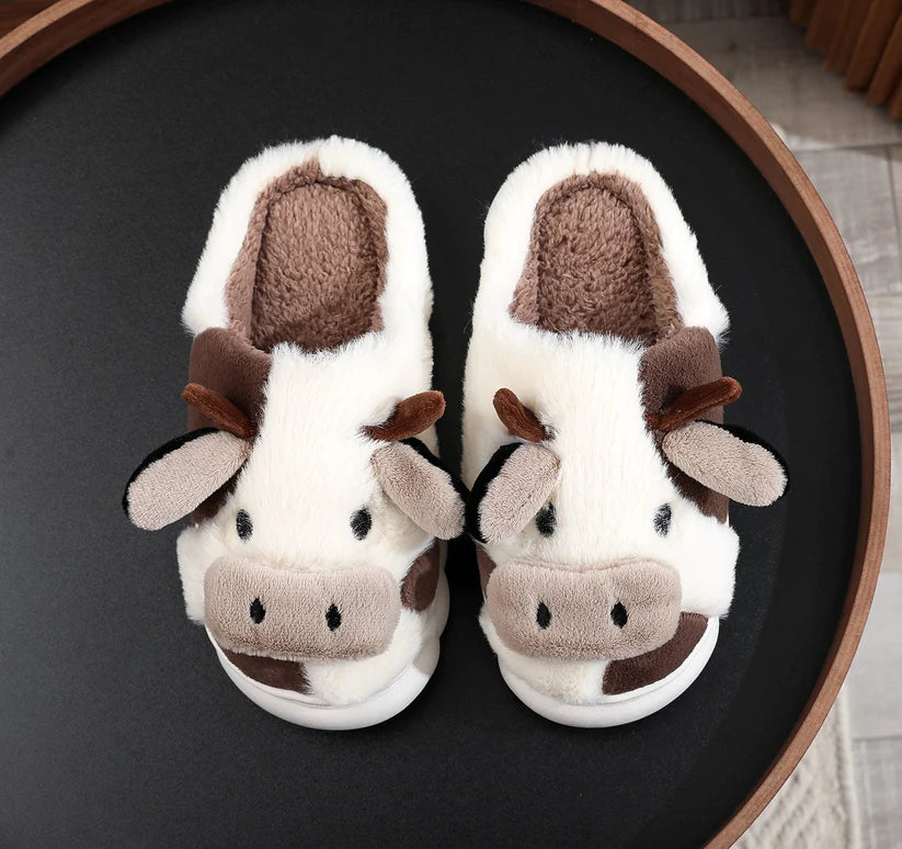 Brown Cow Slippers